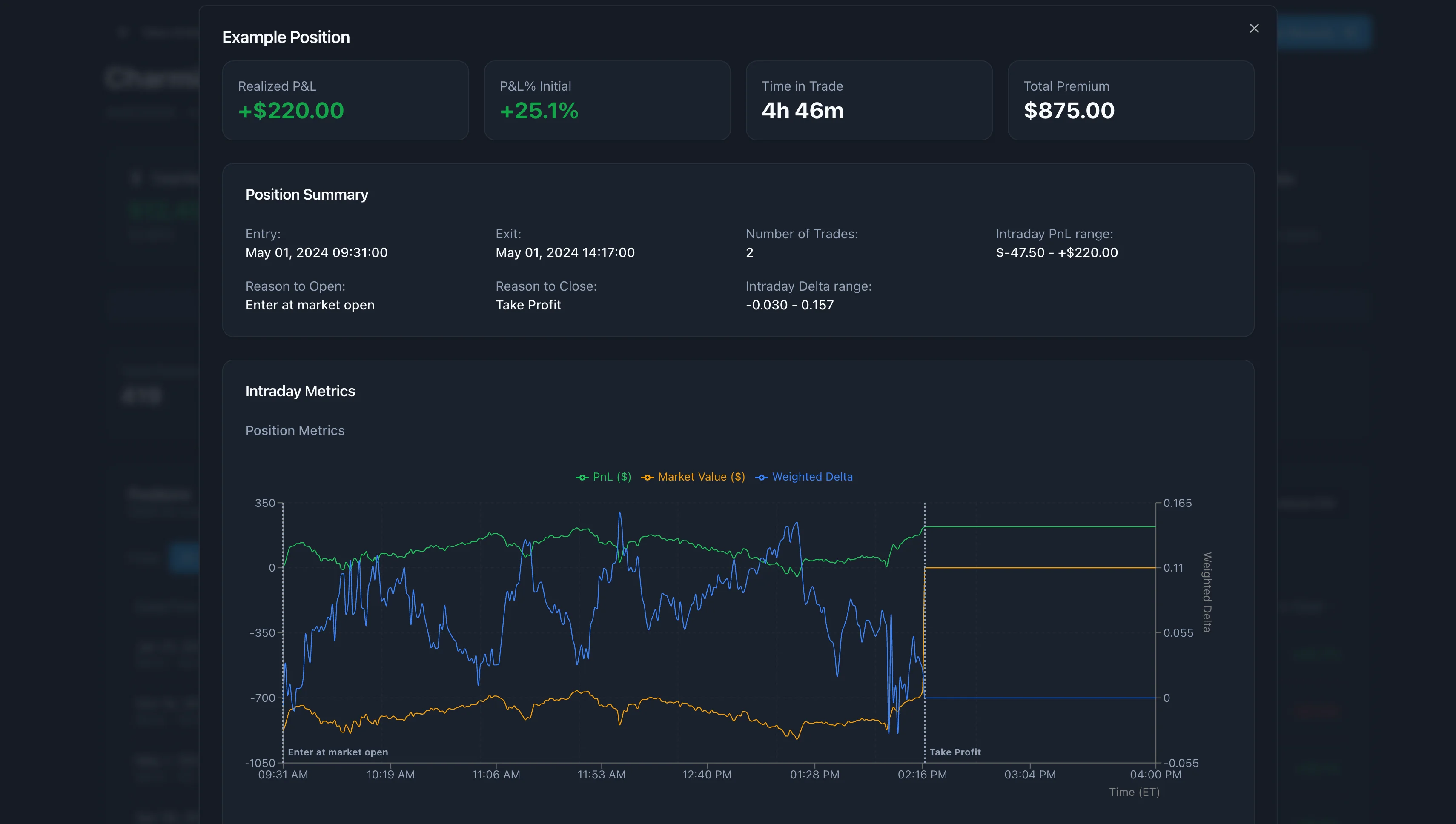 Position and trades details screenshot 2 thumbnail