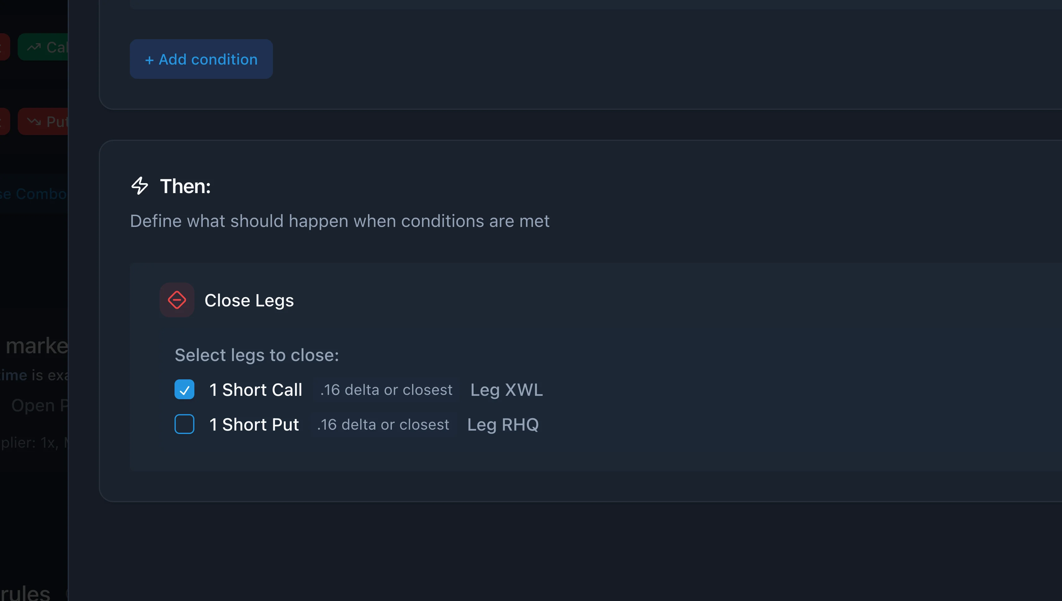 Management Rules interface screenshot 1